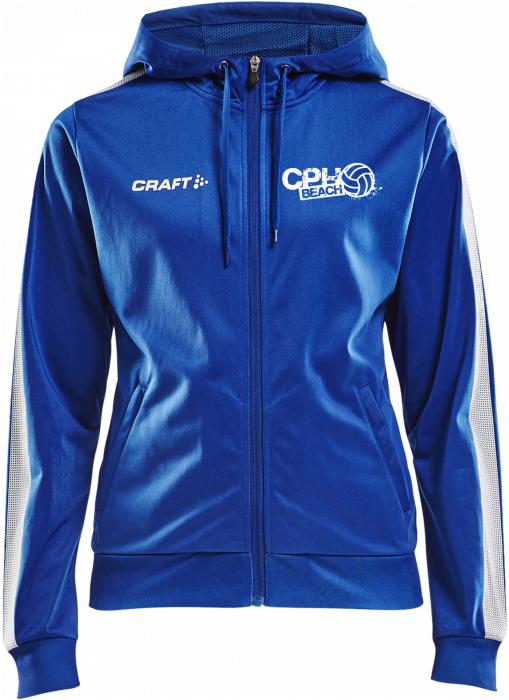 Craft - Cb Polyester Hoody Woman - Royal Blue & wit