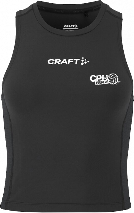 Craft - Cb Crop Singlet Women - Schwarz